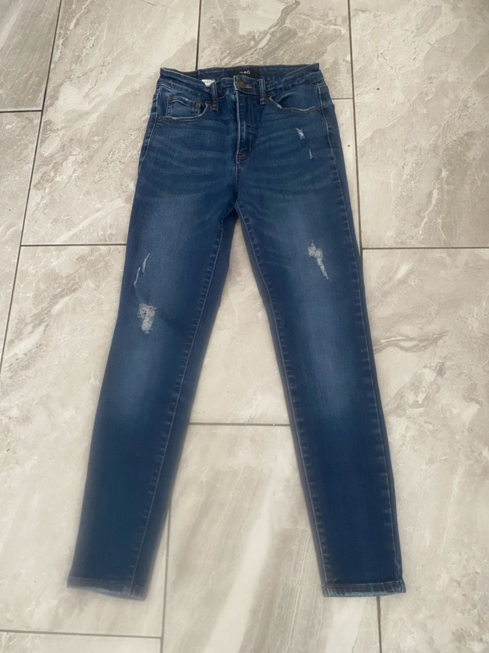 AERO Super High Rise Women Skinny Distressed Jeans | 6 - Picture 3 of 12